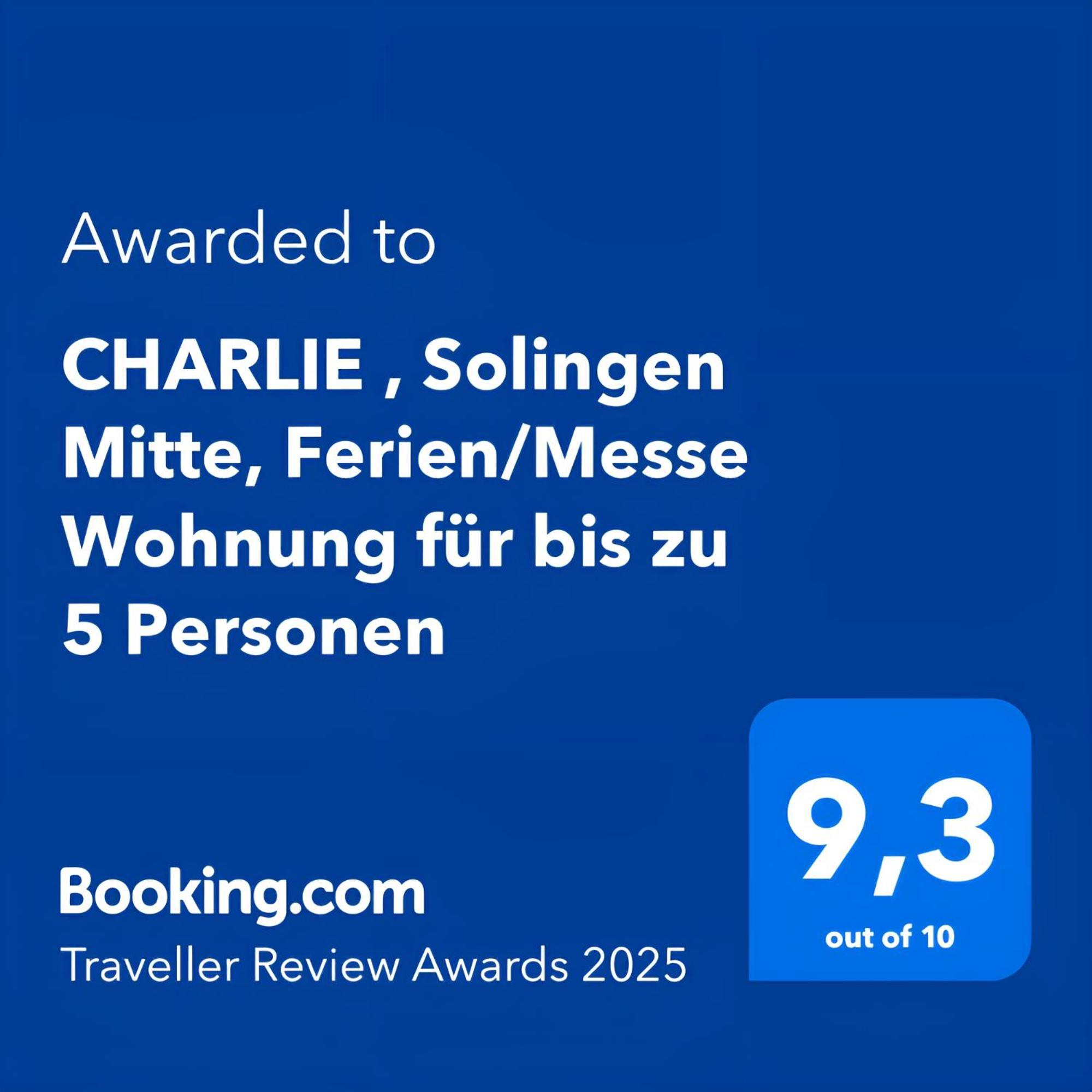 Charlie , Solingen Mitte, Ferien/Messe Wohnung Fuer Bis Zu 5 Personen מראה חיצוני תמונה